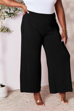 Load image into Gallery viewer, Keep It Simple Smocked Wide Waistband Wide Leg Pants (multiple color options)
