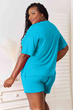 Load image into Gallery viewer, Lounge Life 2pc. Short Sleeve Top and Shorts Lounge Set (multiple color options)