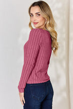 Load image into Gallery viewer, Everyday Basic Ribbed Long Sleeve Top (multiple color options)