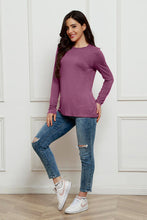 Load image into Gallery viewer, Basic Everyday Round Neck Long Sleeve Top (multiple color options)