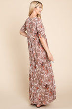 Load image into Gallery viewer, Printed Shirred Maxi Dress
