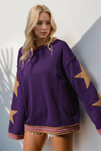 Load image into Gallery viewer, Star Patched Long Sleeve Sweatshirt
