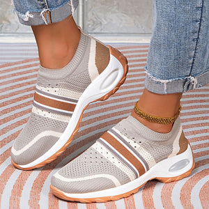 Breathable Round Toe Sneakers  (multiple color options)