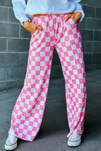 Load image into Gallery viewer, Checkered Wide Leg Pants (2 color options)
