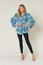 Load image into Gallery viewer, Printed Balloon Sleeve Blouse
