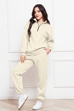 Load image into Gallery viewer, Half Zip Long Sleeve Sweatshirt and Pants Set (multiple color options)
