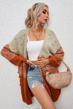 Load image into Gallery viewer, Pompom Color Block Open Front Cardigan (2 color options)
