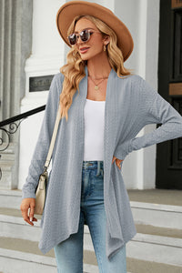 Open Front Long Sleeve Cardigan (multiple color options)