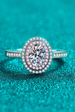 Load image into Gallery viewer, 1 Carat Moissanite 925 Sterling Silver Halo Ring
