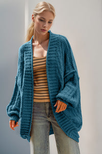 Open Front Long Sleeve Cardigan (multiple color options)