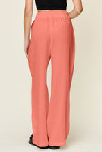 Load image into Gallery viewer, Texture Drawstring Wide Leg Pants (multiple color options)
