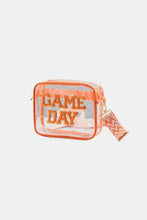 Load image into Gallery viewer, GAME DAY Stadium Approved Transparent Crossbody Bag (multiple color options)
