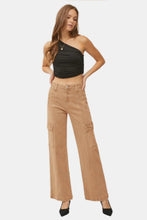 Load image into Gallery viewer, RISEN High Rise Wide Leg Cargo Jeans
