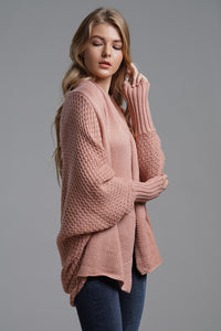 Open Front Batwing Sleeve Cardigan (multiple color options)