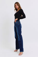 Load image into Gallery viewer, Judy Blue Raw Hem Straight Leg Jeans
