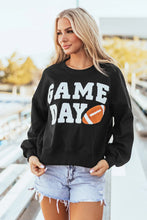 Load image into Gallery viewer, GAME DAY Round Neck Long Sleeve Sweatshirt
