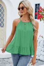 Load image into Gallery viewer, Tied Ruffled Round Neck Cami (multiple color options)
