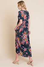 Load image into Gallery viewer, Floral Short Sleeve Maxi Dress
