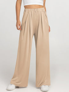 Elastic Waist Wide Leg Pants (multiple color options)