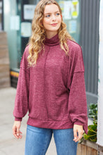 Load image into Gallery viewer, The Latest Edition Brushed Mélange Mock Neck Sweater

