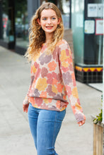 Load image into Gallery viewer, Dreamy Blooms Flat Floral Two Tone Knit Top
