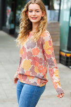 Load image into Gallery viewer, Dreamy Blooms Flat Floral Two Tone Knit Top
