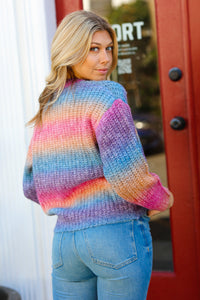 One Lucky Ombre Loose Knit Sweater