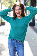 Load image into Gallery viewer, Everyday Rib Mineral Wash Long Sleeve Top in Hunter Green
