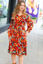 Load image into Gallery viewer, Date Night Ready Floral Print Midi Dress
