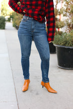 Load image into Gallery viewer, Going Up Dark Denim High Waist Skinny Jeans by Judy Blue
