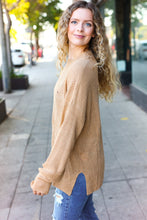 Load image into Gallery viewer, Classy Chic Mock Neck Chest Pocket Knit Sweater in Taupe
