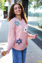 Load image into Gallery viewer, Eyes On You Flower Patch Oversized Knit Sweater in Terracotta
