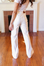 Load image into Gallery viewer, Above &amp; Beyond White Braided Waist Wide Leg Jeans by Judy Blue
