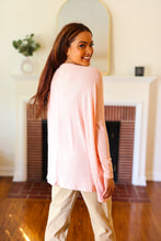 Load image into Gallery viewer, All For Love Peach Waffle Knit V Neck Dolman Top
