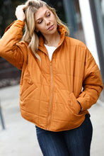 Load image into Gallery viewer, Eyes On You Quilted Puffer Jacket in Butterscotch
