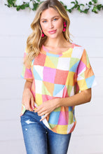 Load image into Gallery viewer, Multicolor Geometric Textured Knit Top
