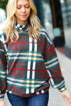 Load image into Gallery viewer, Embrace The Joy Multicolor Plaid Turtleneck Sweater Top
