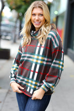 Load image into Gallery viewer, Embrace The Joy Multicolor Plaid Turtleneck Sweater Top
