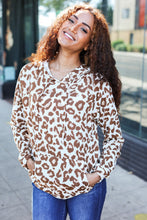 Load image into Gallery viewer, Stand Out Taupe Animal Print Hoodie
