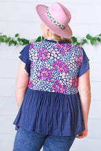 Load image into Gallery viewer, Flooded With Memories Floral Ruffle Sleeve Top
