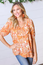 Load image into Gallery viewer, Unstoppable Force Floral Print Ruffle Trim Top
