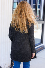 Load image into Gallery viewer, Lovely In Charcoal Two Tone Hacci Open Cardigan
