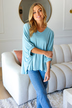 Load image into Gallery viewer, Call On Me Dolman Modal Knit Top in Aqua
