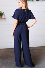 Load image into Gallery viewer, Admiral Blue Smocked Waist Jumpsuit
