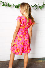 Load image into Gallery viewer, Exotic Bloom Tropical Floral Square Neck Dress
