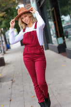 Load image into Gallery viewer, Feeling The Love Scarlet High Waist Denim Double Cuff Overalls by Judy Blue
