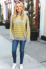 Load image into Gallery viewer, Love Found Sunflower Multistripe Ribbed Knit Sweater
