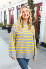 Load image into Gallery viewer, Love Found Sunflower Multistripe Ribbed Knit Sweater
