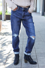 Load image into Gallery viewer, Judy Blue Medium Wash Mid Rise Distressed Slim Fit Jeans
