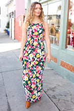 Load image into Gallery viewer, Easy Living Navy Floral Sleeveless Maxi Dress
